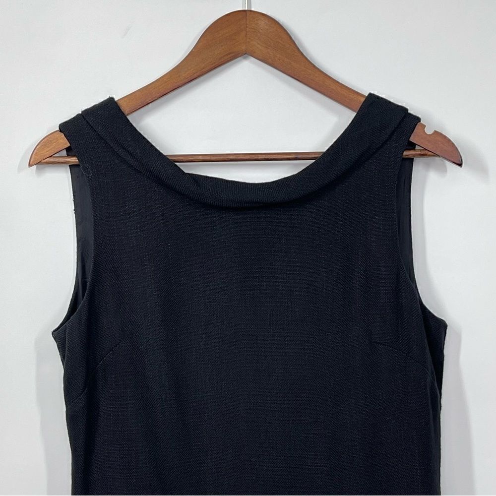 Donna Ricco New York Black Sleeveless Paneled Tank Dress Size 8 - Picture 3 of 10